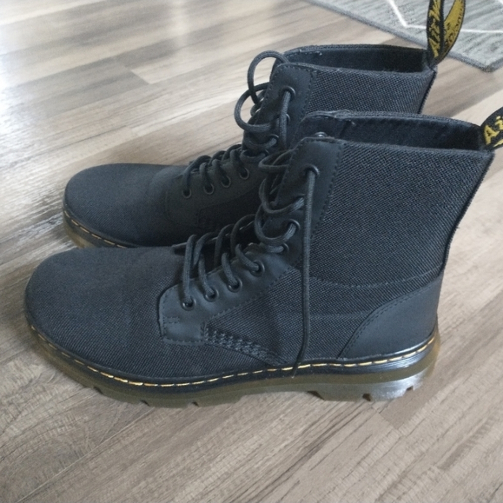 Dr. Martens Doc Martens Combs W Poly Casual Boots Black Women's Size 7 USA New